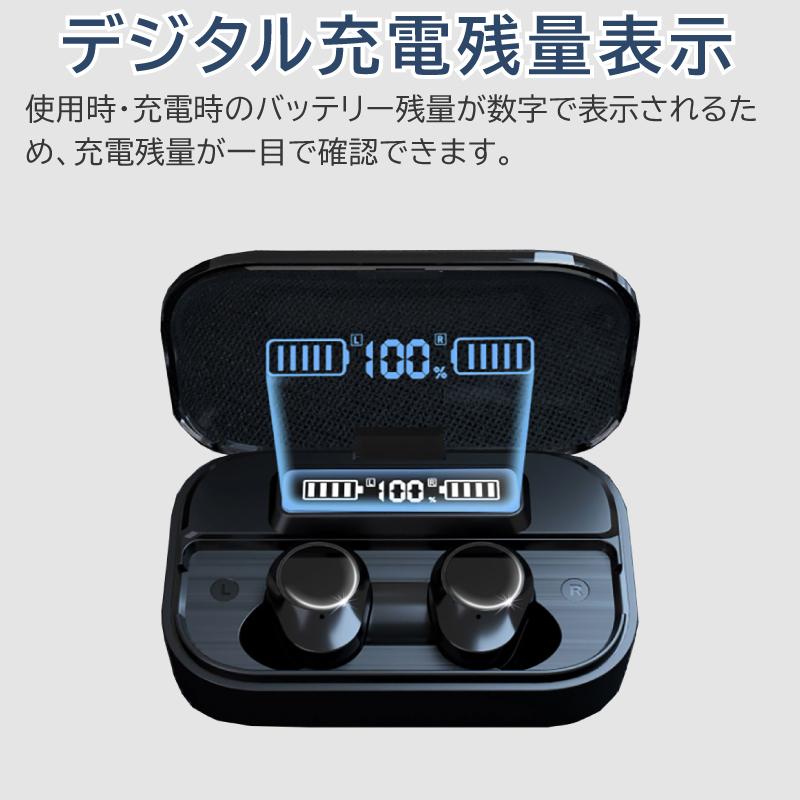 ワイヤレスイヤホン bluetooth イヤホン 完全 ブルートゥース イヤホン Bluetooth5.3 自動ペアリング IPX7防水 両耳 片耳 ヘッドホン 通話 AACコーデック｜hobinavi2｜12