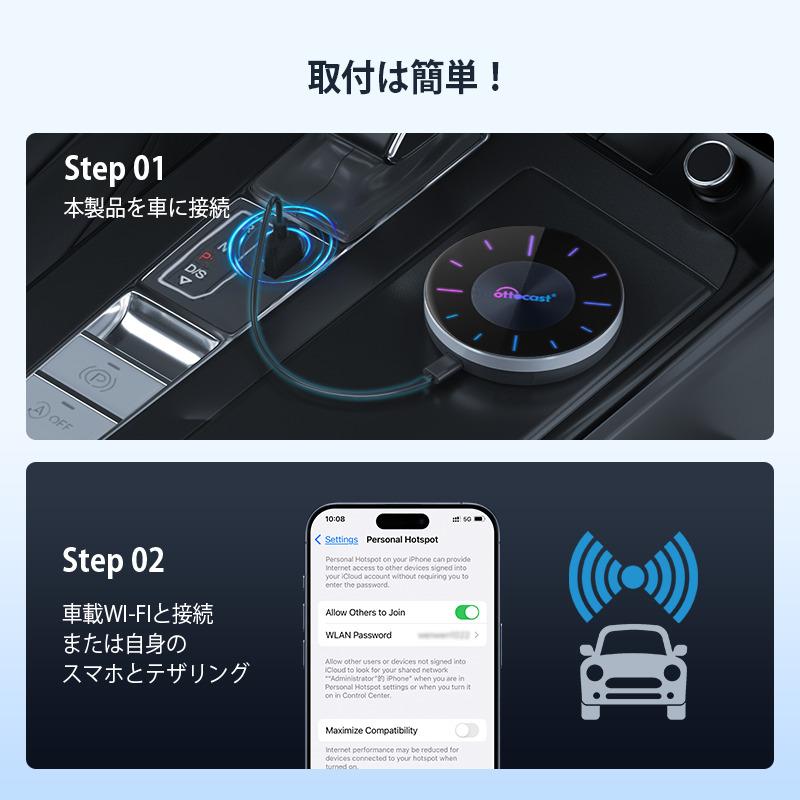 正規代理店 オットキャストP3 ottocast PICASOU3 ピカソウ3 carplay