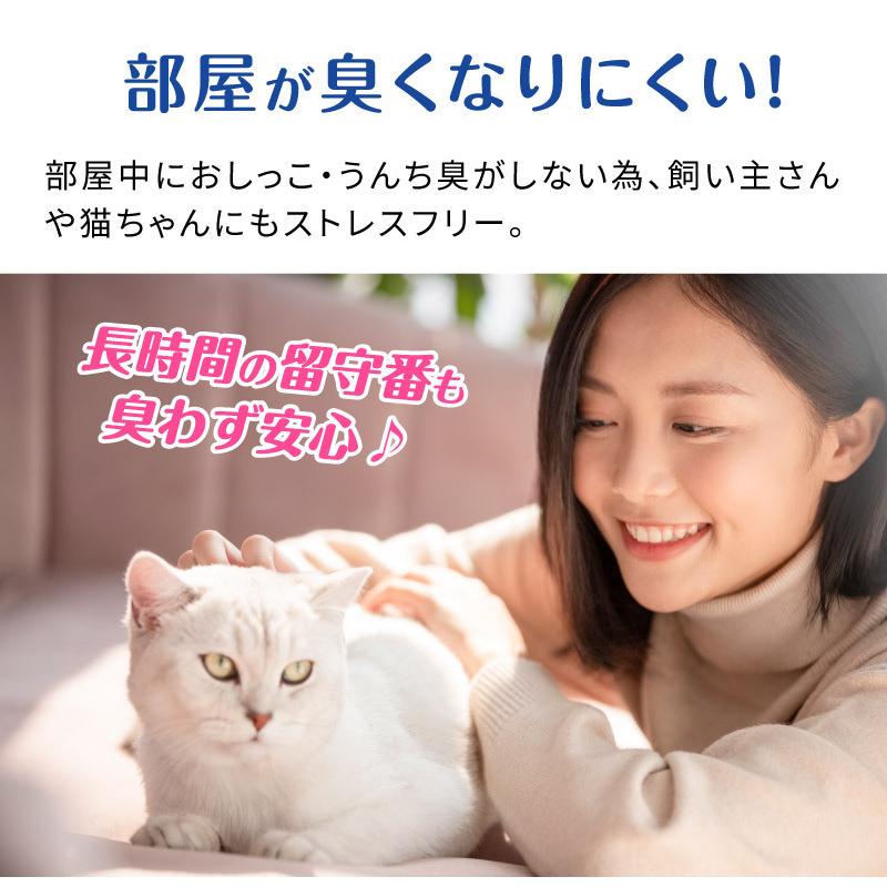 猫砂 猫 キャット トイレ 砂 鉱物系 ベントナイト 飛び散り防止 固まる 匂い対策 安全 ニオイをとる砂 天然 消臭 抗菌 サンド 7L×3袋 まとめ買い | REDHiLL | 10