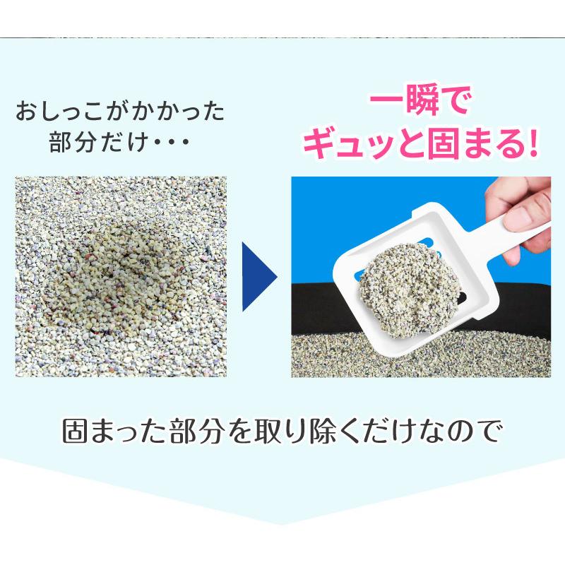 猫砂 猫 キャット トイレ 砂 鉱物系 ベントナイト 飛び散り防止 固まる 匂い対策 安全 ニオイをとる砂 天然 消臭 抗菌 サンド 7L×3袋 まとめ買い | REDHiLL | 04