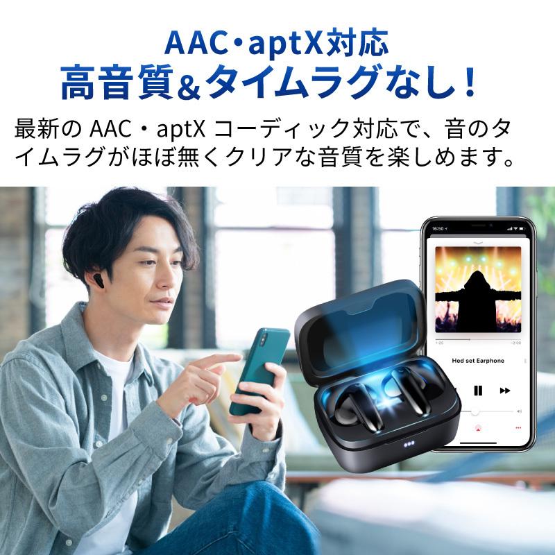 ワイヤレスイヤホン Bluetooth 5.2 iphone おすすめ 安い イヤホン