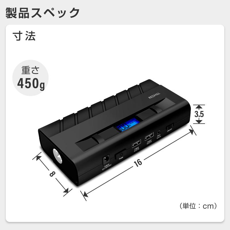 ジャンプスターター エンジンスターター 非常用 充電式 12V 車 スターター Amazon | DINKALEN ジャンプスターター 12V車用 エンジン