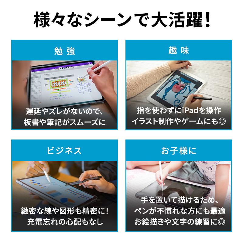 タッチペン iPad ペンシル 超高感度 キャップ付き ipad ペン タッチペン iPad ペンシル 超高感度 キャップ付き ipad ペン