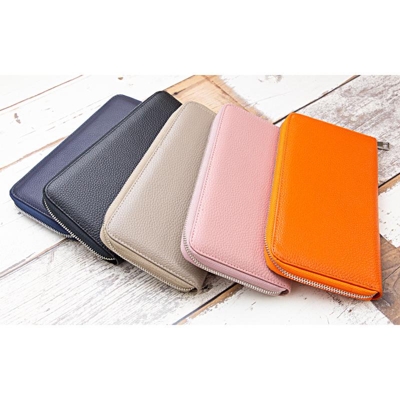 通帳ケース スキニング 磁気防止 おしゃれ 磁気 防止 シールド 防犯 安心 革 本革 銀行 スリム 印鑑 じゃばら 薄型 ベージュ レザー 大容量 | REDHiLL | 11