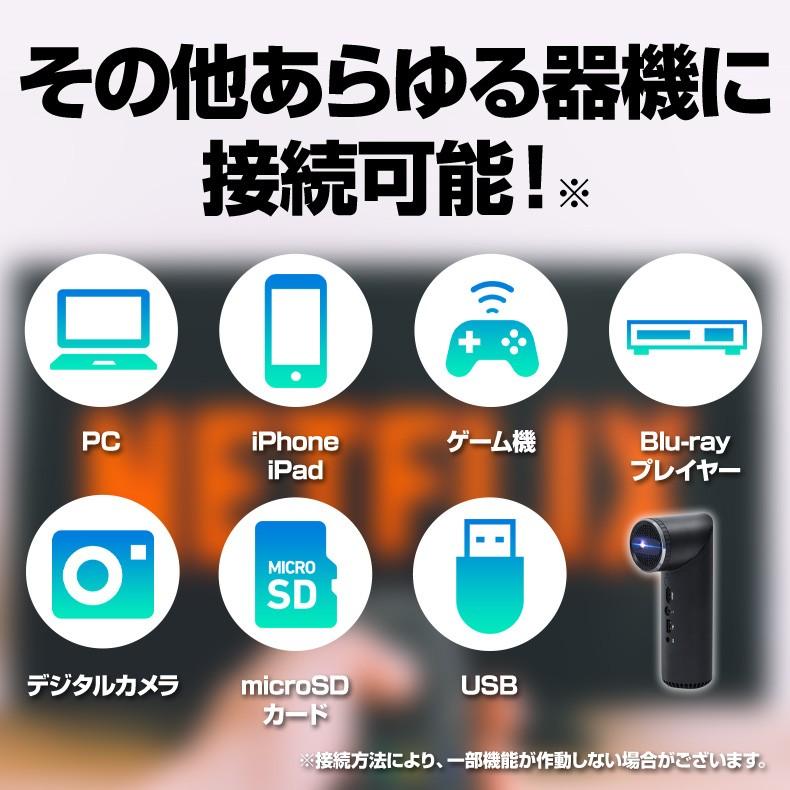 プロジェクター小型 家庭用 本体 軽量 天井 ホームプロジェクター 