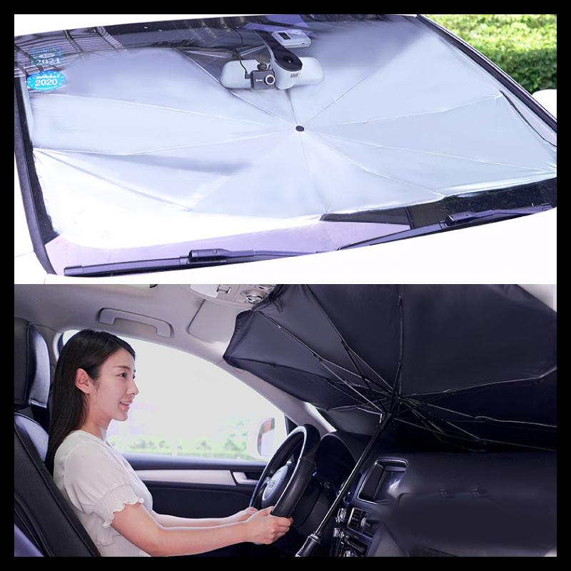 サンシェード 車 傘 折りたたみ フロント ガラス 遮光 遮熱 UV