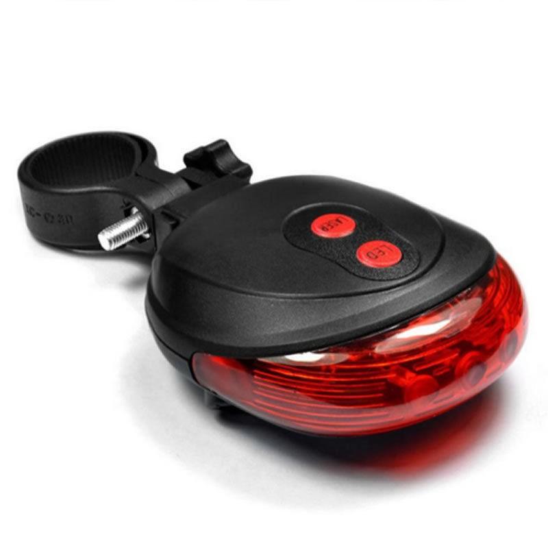 7つのフラッシュモード☆ LEDレーザーライト！サドルにつけるだけ 赤