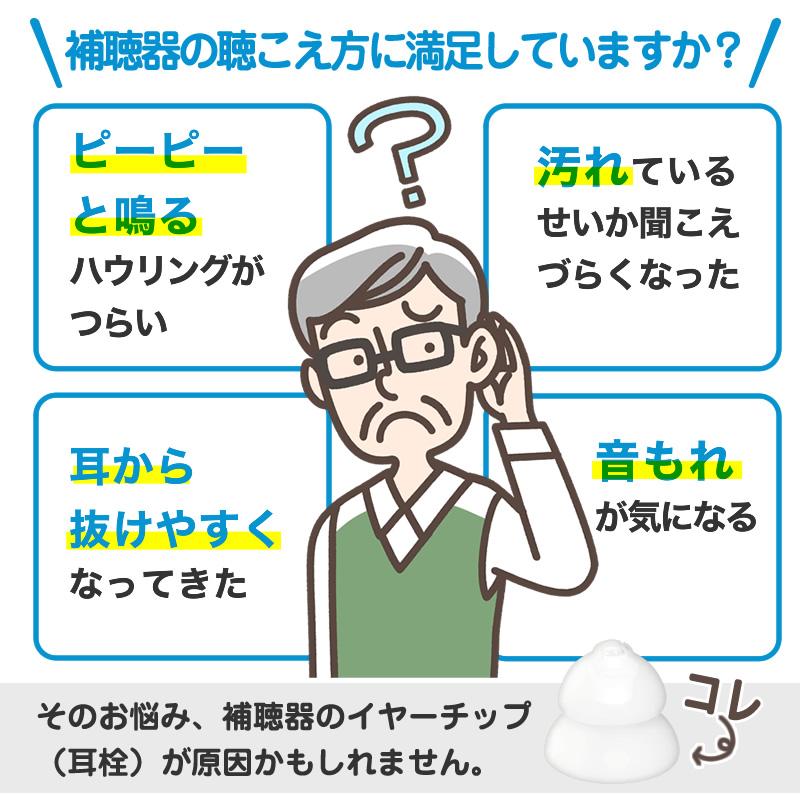 デジミミ3専用イヤチップ（3個入り） : 補聴器工房Yahoo!店 - 通販