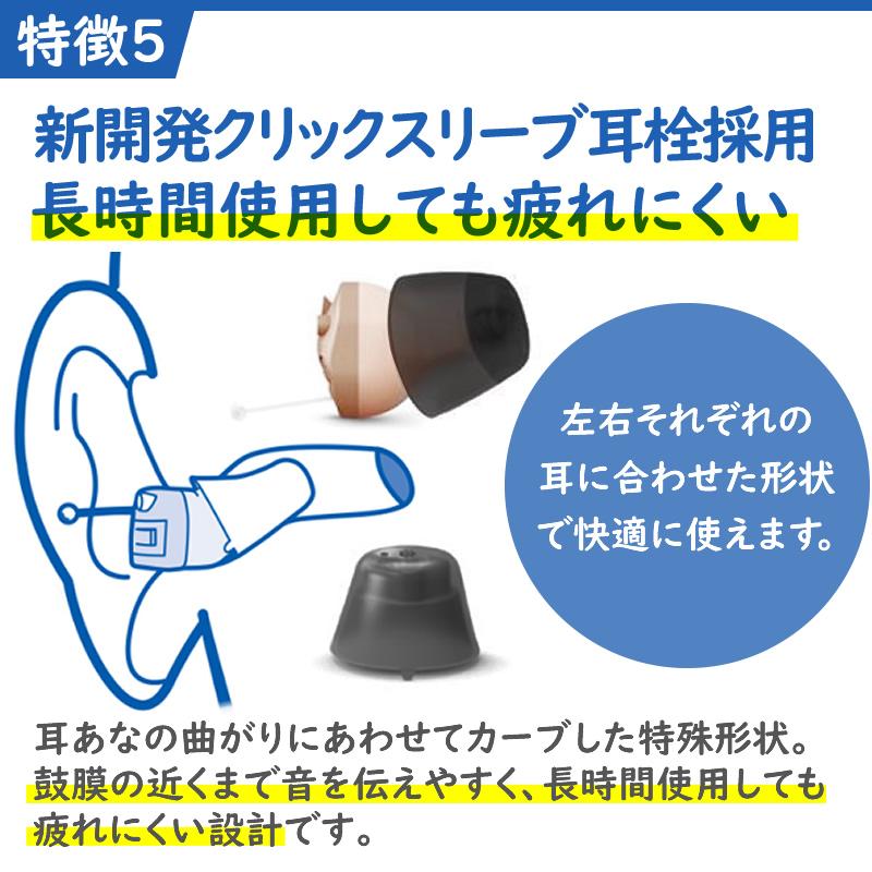 補聴器 オンキョー リモコン付き OHS-D31 電池5Pプレゼント 両耳用 ONKYO 軽度 中等度難聴用 耳あな型デジタル式補聴器｜hochoukikoubou｜08