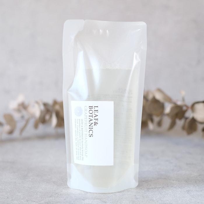 松山油脂 ハンドソープ グレープフルーツ 詰め替え用 エッセンシャルオイル アロマ LEAF&BOTANICS  230ml | LEAF&BOTANICS