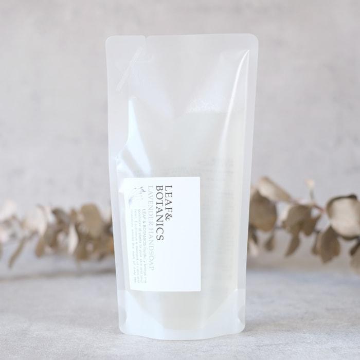 松山油脂 ハンドソープ ラベンダー 詰め替え用 エッセンシャルオイル アロマ LEAF&BOTANICS  230ml | LEAF&BOTANICS