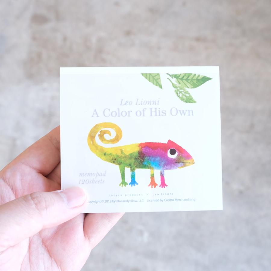 ブロックメモ レオレオニ グッズ カメレオン メモ帳 表現社