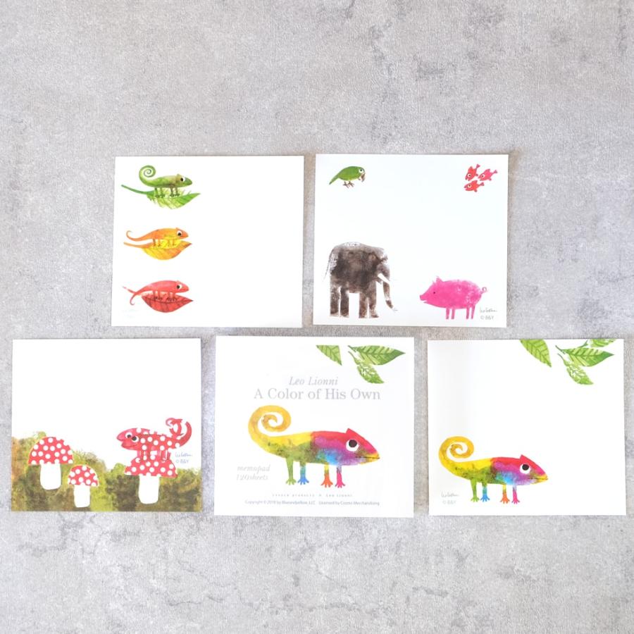 ブロックメモ レオレオニ グッズ カメレオン メモ帳 表現社