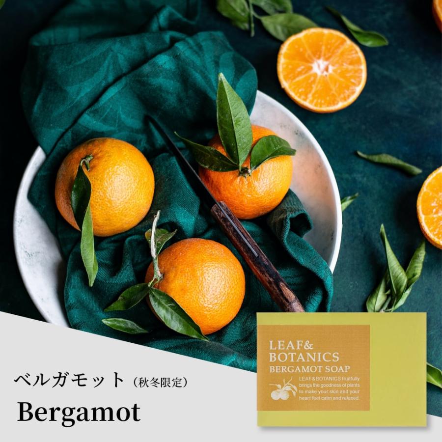 石鹸 マザーソープ 松山油脂 無添加 選べる 4個 セット 手洗い 洗顔 身体 リーフ＆ボタニクス いい香り 送料無料 メール便 | 松山油脂 | 09