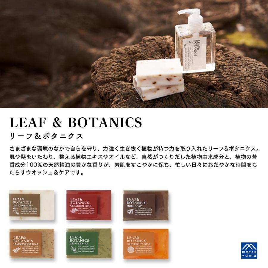 松山油脂 石鹸 リーフ＆ボタニクス 無添加 マザーソープ 全種 6個 セット 手洗い 洗顔 身体 送料無料 メール便  釜焚き 昔ながら 釡炊き製法 カンブリア宮殿 | LEAF&BOTANICS | 01