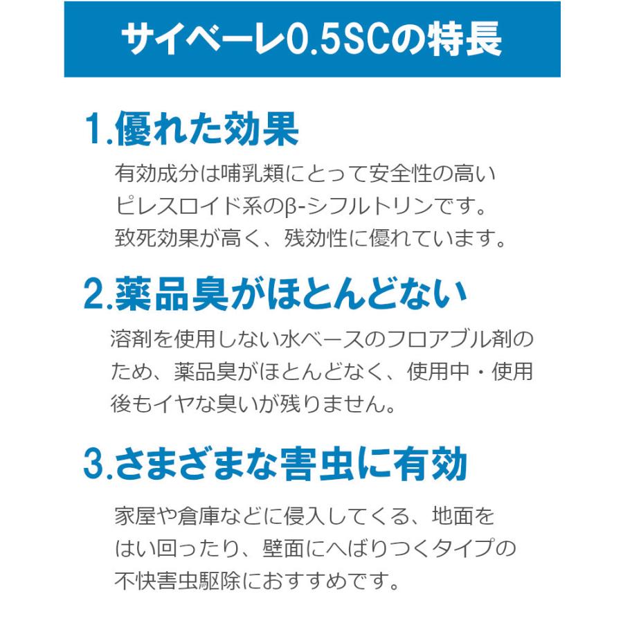 最大86 オフ あすつく サイベーレ 0 5sc 900ml ムカデ ヤスデ アリ用殺虫剤 虫退治 害虫駆除 殺虫剤 Academydosaber Com