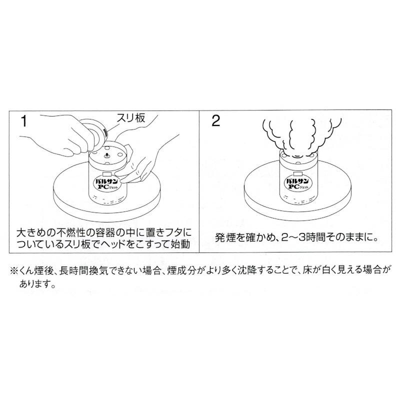 あすつく「お買い得」業務用バルサンPCジェットＡ 160g x 12個/ケース販売 殺虫剤 くん煙剤 貯穀害虫 異物混入対策 シバンムシ メイガ チャタテムシ コクゾウの画像