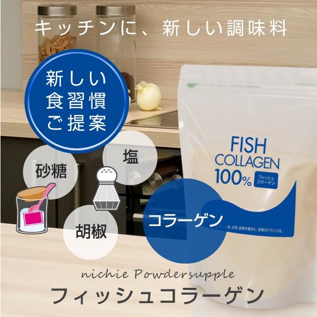 コラーゲン 粉末 100g フィッシュ サプリメント（コラーゲンペプチド 美容 collagen supplement）｜hogarakagenki｜02