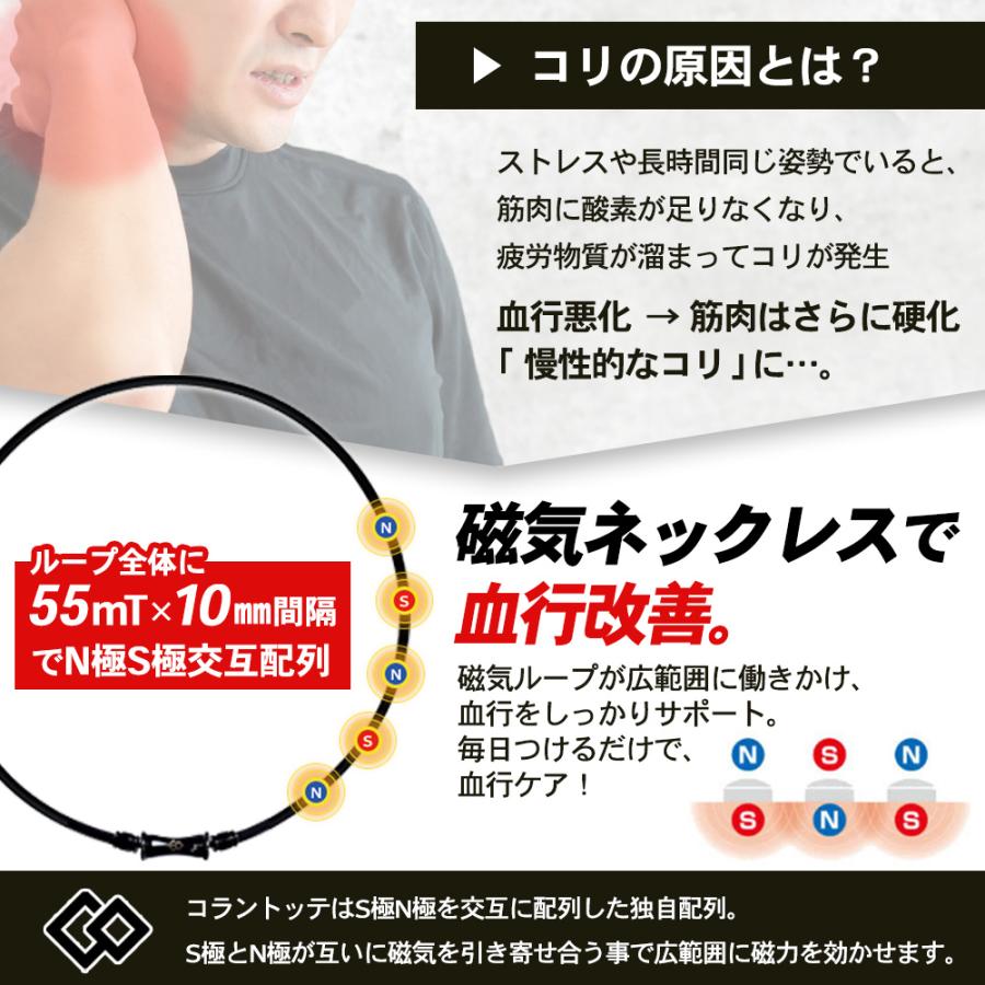 TAO コラントッテ ネックレス RAFFI マットブラック 磁気ネックレス