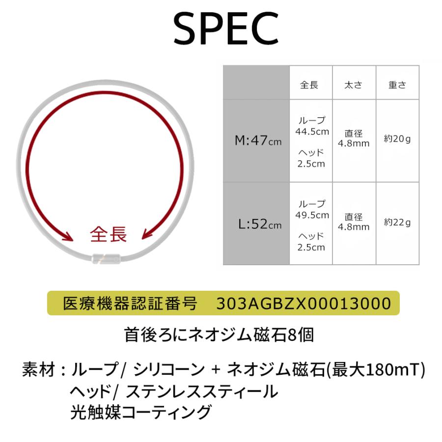 バンデル ネックレス 磁気ネックレス 男性用 女性用 メンズ レディース おしゃれ 肩こり アスリート アクセサリー スポーツ ギフト｜hogushiyahonpo｜15