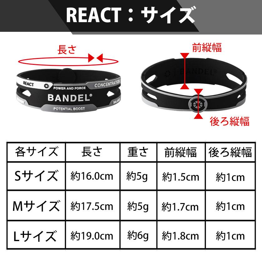 BANDEL（バンデル） リアクト ブレスレット メンズ レディース 男性用