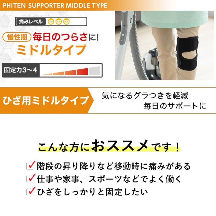 Phiten（ファイテン） サポーター メタックス ひざ用ミドルタイプ