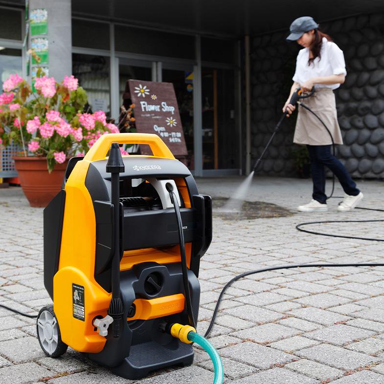 KYOCERA（京セラ） 高圧洗浄機 AJP-2100GQ（50Hz） 掃除 庭 車 電動