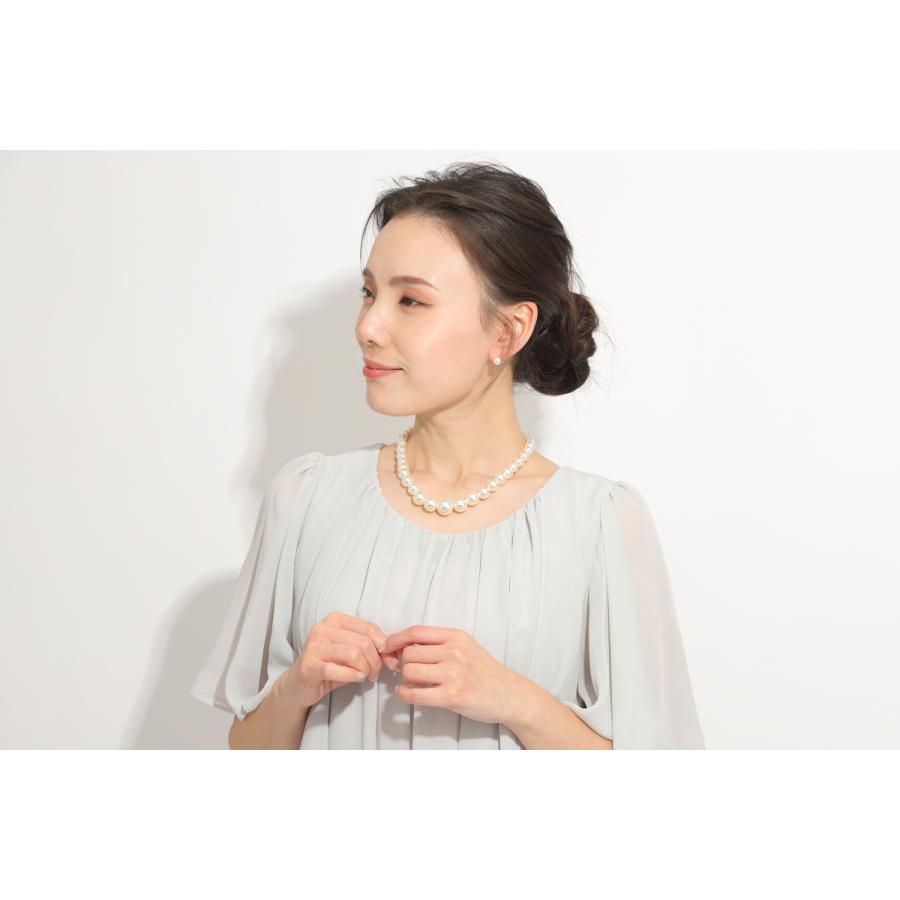 LunArts パールネックレス 1連 ピアス セット 真珠ネックレス |  | 12
