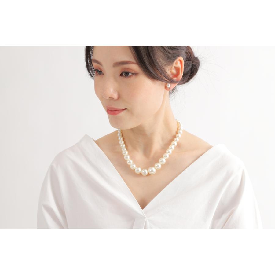 LunArts パールネックレス 1連 ピアス セット 真珠ネックレス |  | 16