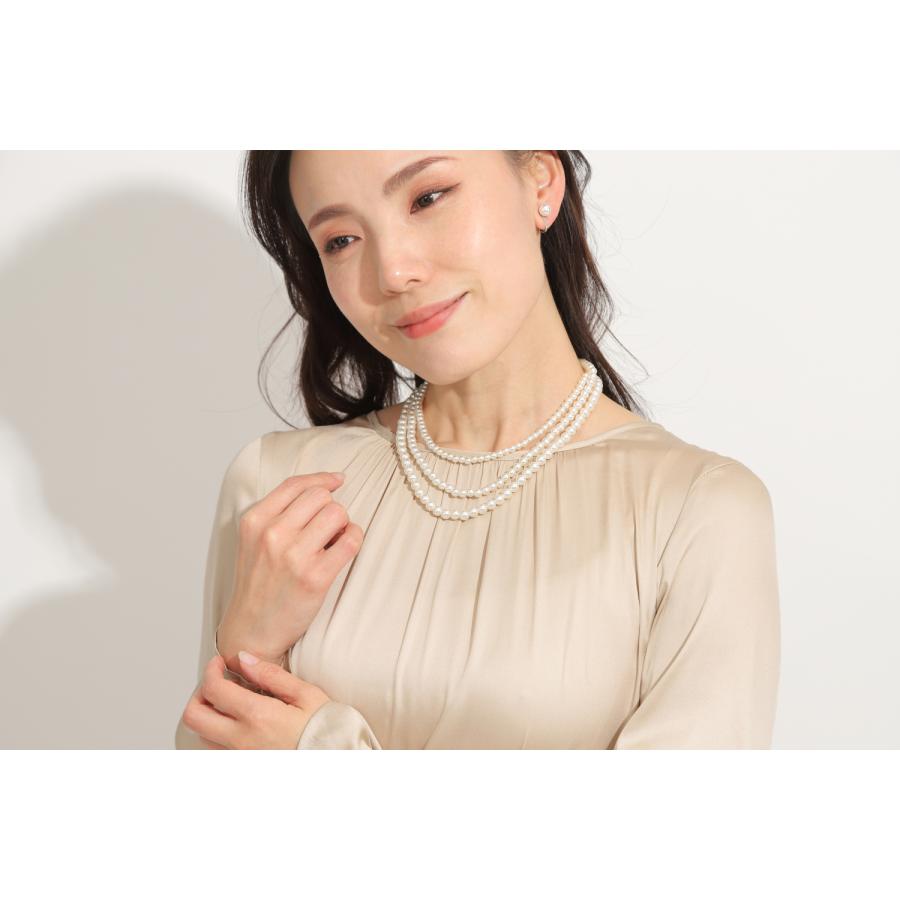 LunArts パールネックレス 3連 ピアス セット 真珠ネックレス |  | 15