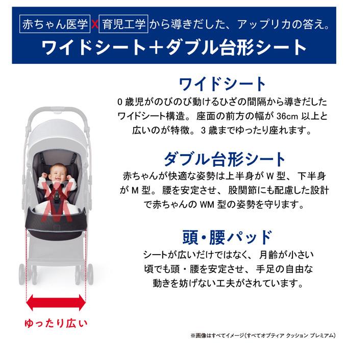 楽天市場】アップリカ 両対面ベビーカー オプティア ネイビー