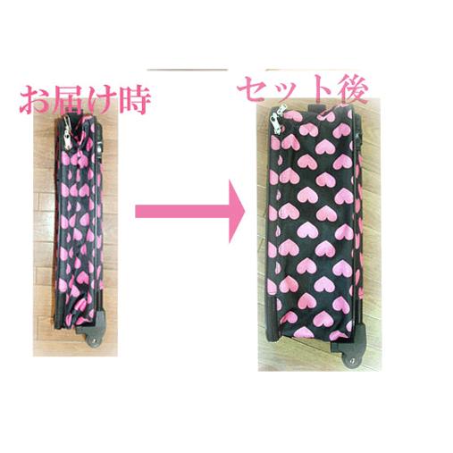 キャリーバッグ ソフト かわいい 水玉 ドット柄 折りたたみ 軽量 安心