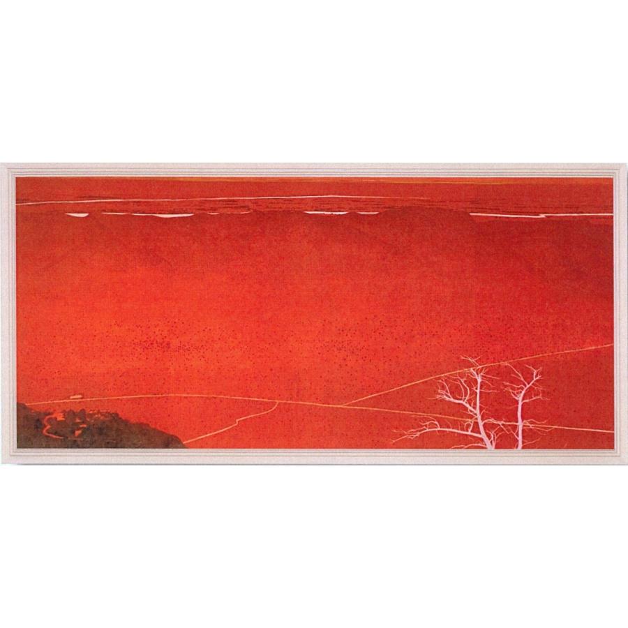 山内一生 小原和紙工芸画 紅白梅