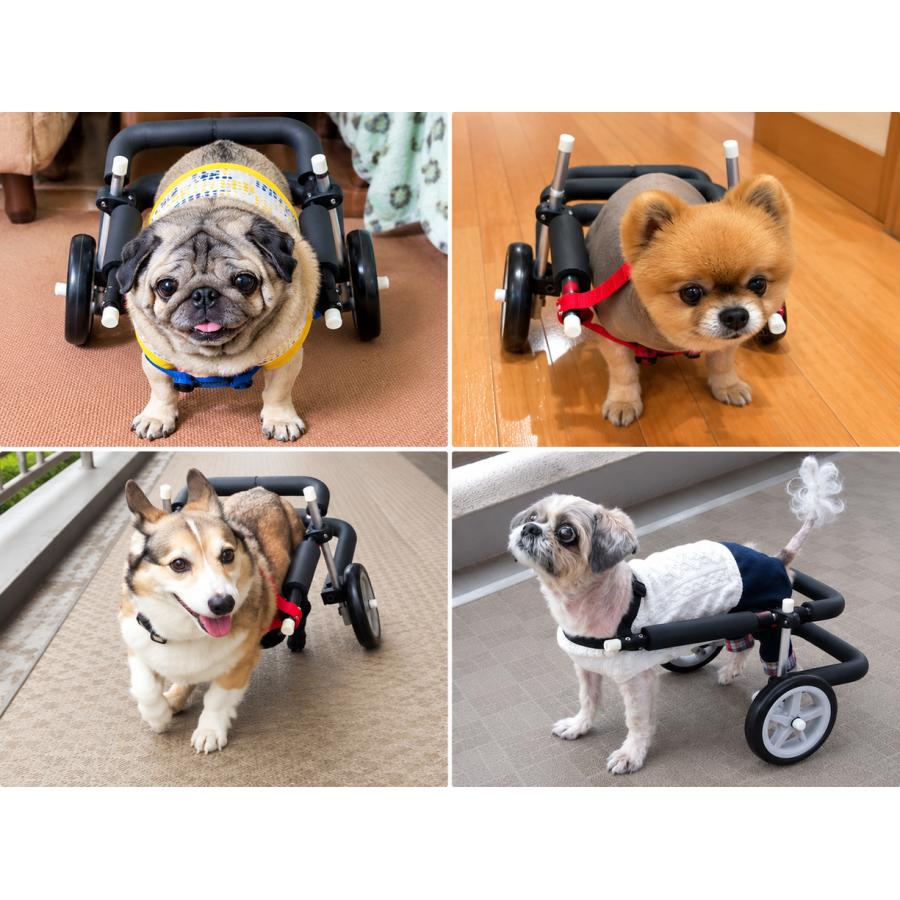 犬用車椅子 2輪 小型犬用 オーダーメイド 歩行器 歩行補助 老犬 介護