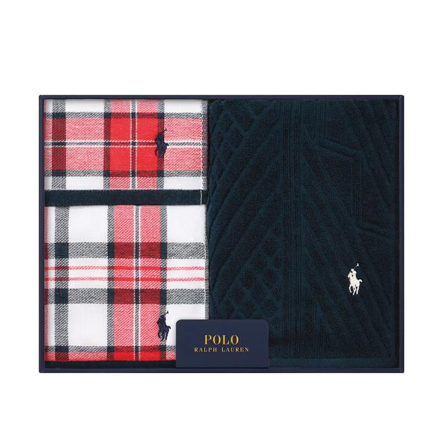 Ralph Lauren タオルセット ネイビー ギフトボックス入り タオル ギフト ポロ ラルフ ローレン ホーム タオルセット(ネイビー