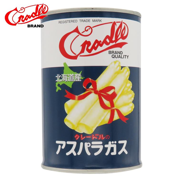 惣菜 自宅用 クレードル興農 ホワイトアスパラガス 4号缶(内容総量425g 固形量285g) / 缶入り 缶詰め 自宅用 まとめ買い 北海道｜hokkaido-gourmation