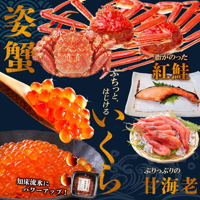 お歳暮 海鮮セット 北海道 特撰 E / 御歳暮 冬ギフト 2026 ズワイガニ