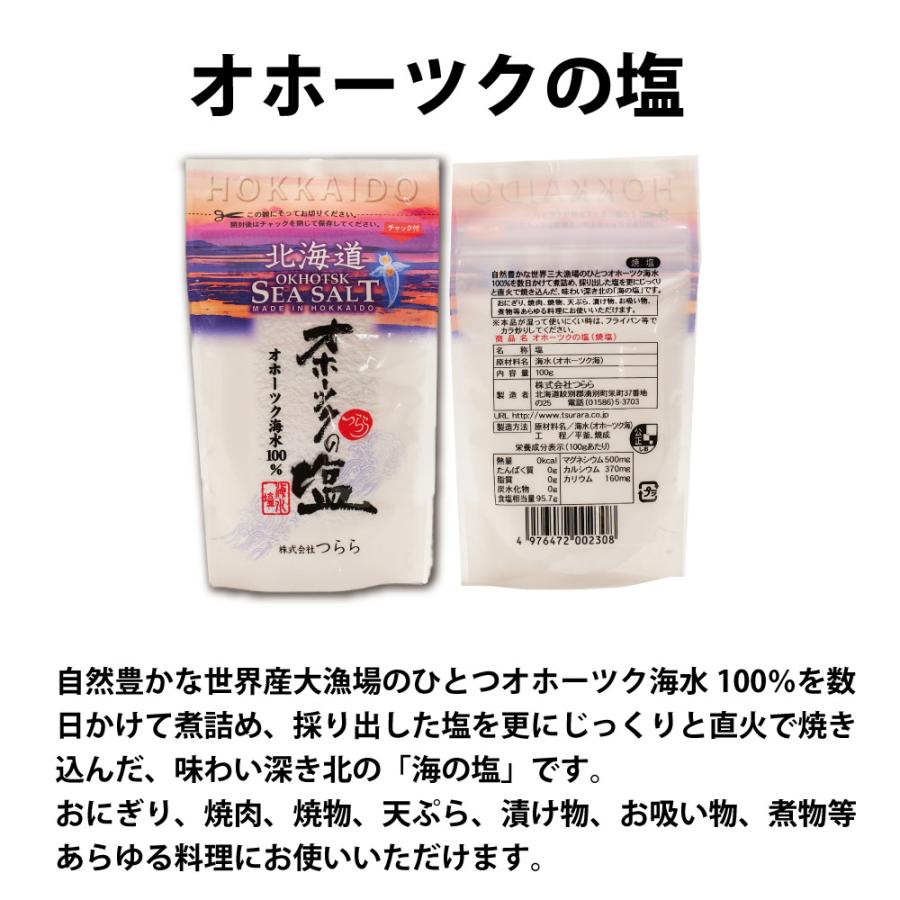 オホーツク塩 1個(100g) しお 調味料 無添加 北海道 オホーツク つらら