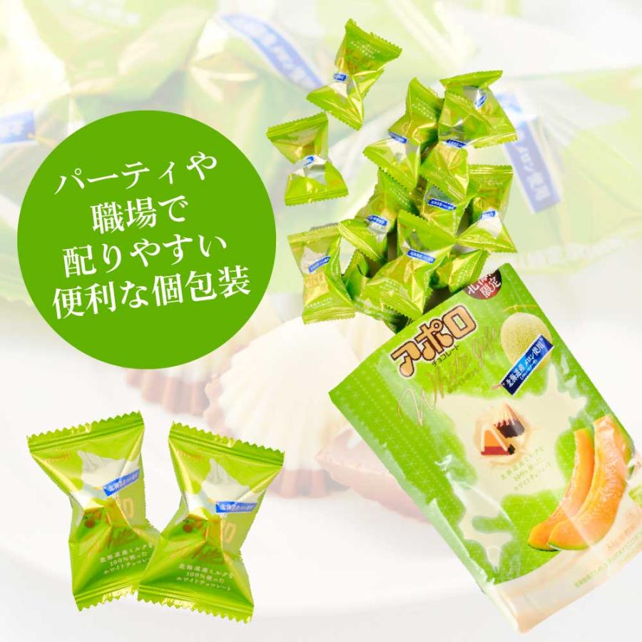 北海道限定 アポロ ホワイトギフト 北海道産メロン使用 スタンドパック