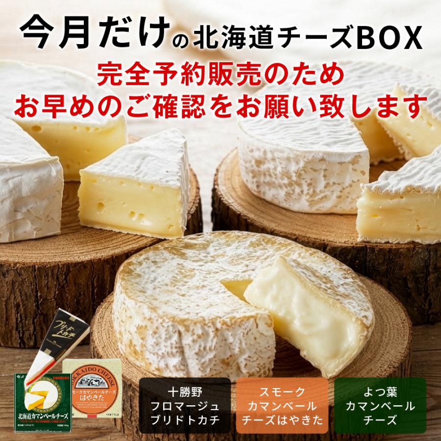 予約：6月下旬順次発送 今月だけの北海道チーズBOX チーズ3種セット 十
