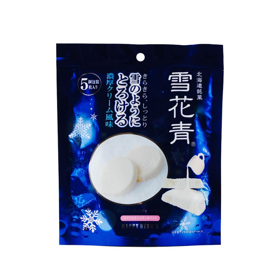 雪花青ホワイト5枚入 爆買 : 北海道お土産ギフト岡田商店-北海道ギフト
