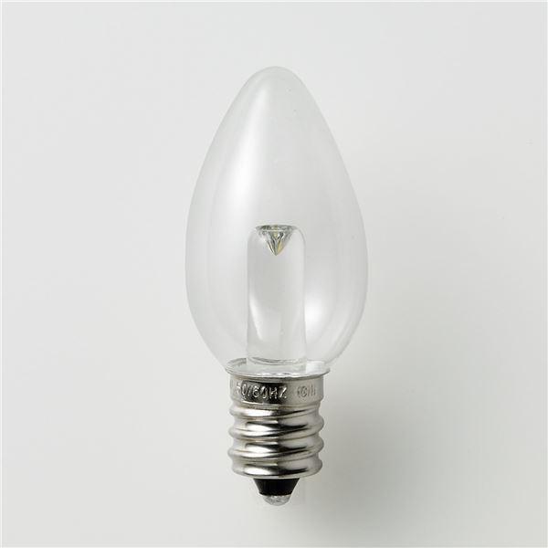 ELPA LED装飾電球 ローソク球形 E12 クリア電球色 LDC1CL-G-E12-G306 〔×10セット〕 1