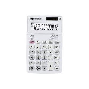 (業務用40セット) ジョインテックス 中型電卓 ホワイト K071J