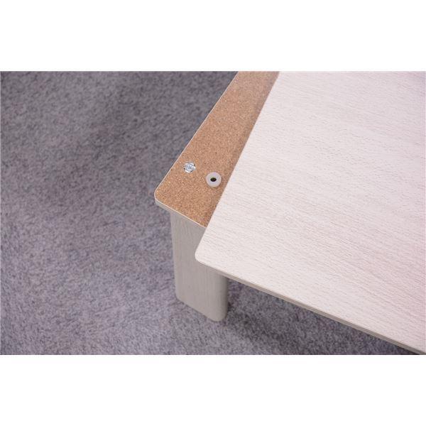 売筋 こたつテーブル 正方形 60×60×37 折れ脚 ホワイト リバーシブル 木目 リビング こたつ本体