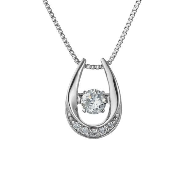 新色追加！ 揺れる K18WG K18 ダンシングストーン ダイヤ ネックレス