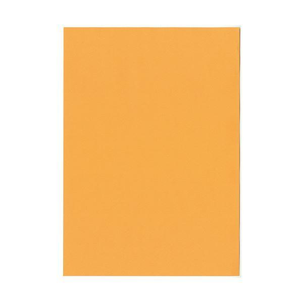 (まとめ）北越コーポレーション 紀州の色上質A3Y目 薄口 オレンジ 1冊(500枚)〔×3セット〕