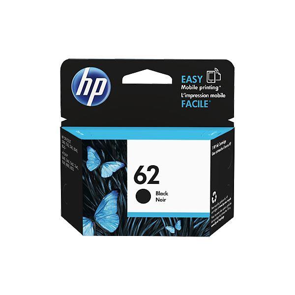 (まとめ) HP HP62 インクカートリッジ 黒C2P04AA 1個 〔×10セット〕