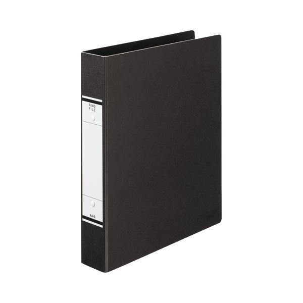 TANOSEE Oリングファイル（紙表紙） A4タテ 2穴 320枚収容 背幅52mm 黒 1冊 〔×30セット〕