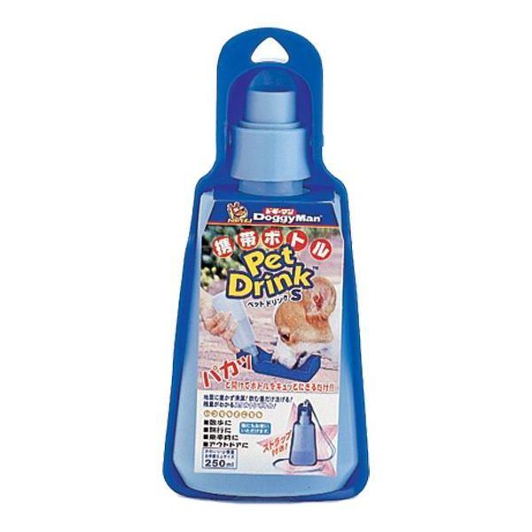 トラストトラストドギーマン ペットドリンク S ブルー〔×24セット〕 給水 給水器 犬 猫 水飲み 水分補給 食器、餌やり、水やり用品 TOMMYFIELD ペットボトル ノズル 犬 給水 散歩 水 水飲み ボトル 持ち運び ピンク