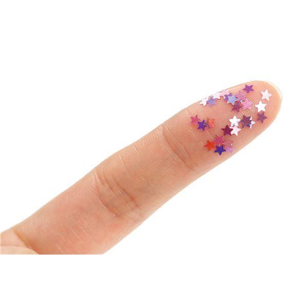まとめ買い ホログラムグリッター星 3mm ピンク 30セット 人気ブランドの